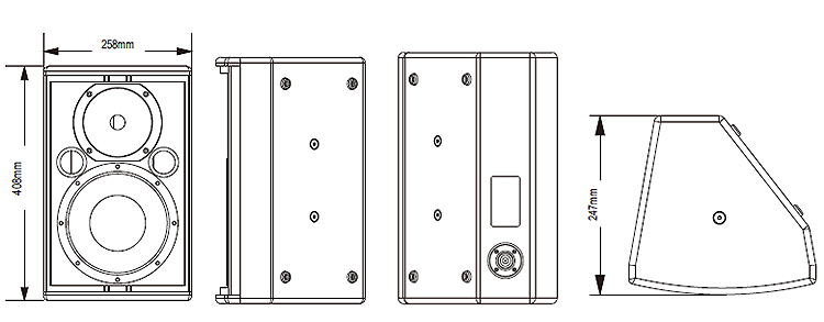 固定安装扬声器尺寸图