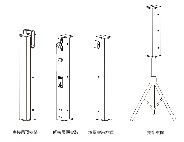 2分频4英寸全频扬声器安装图